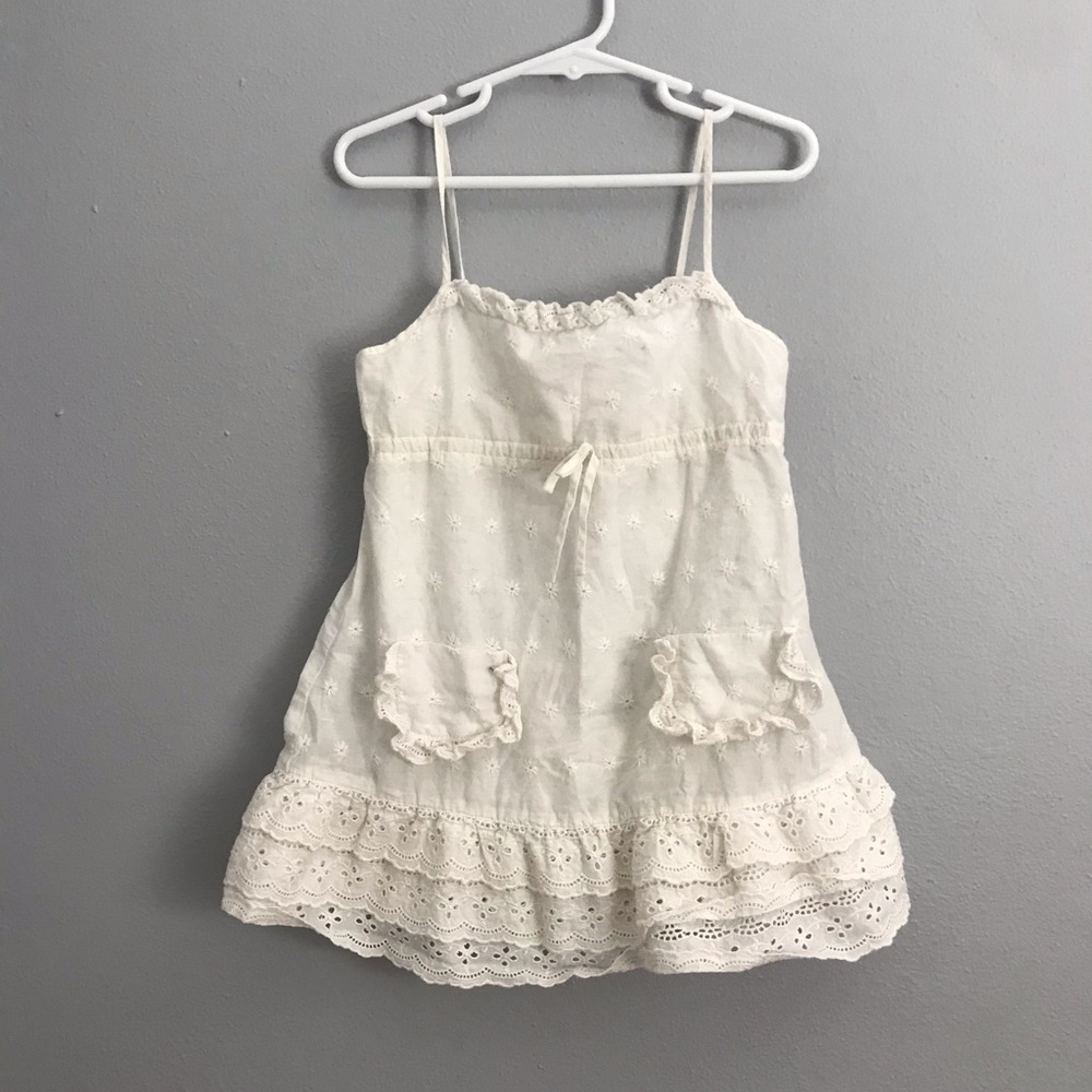 Size:4 little girls white dress
